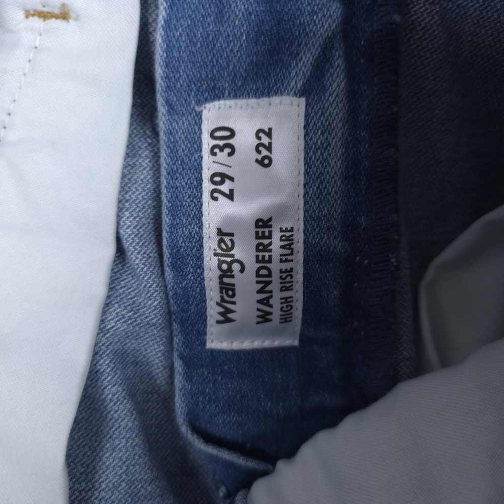 Wrangler Wanderer High Rise Flare Jeans Womens 29x30 (Fits 31x30) Wide Leg Denim - Picture 16 of 16
